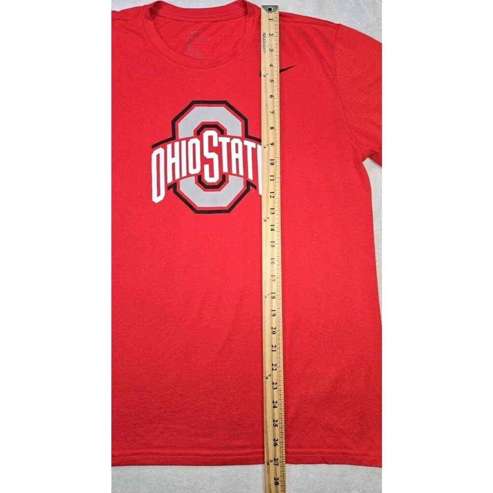 Mens Nike DriFit Ohio State Buckeyes T Shirt Red Large Big Ten Football